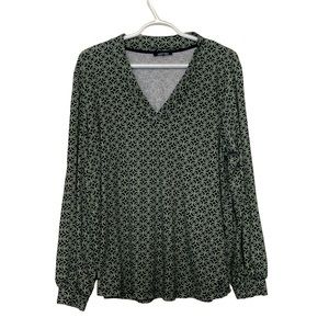Olsen Hannah long sleeve, V-neck roomy tunic